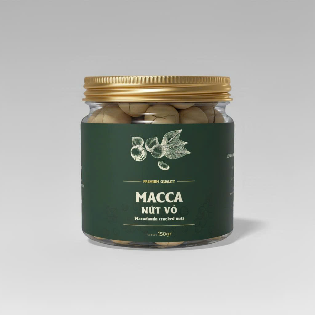 hạt macca nứt vỏ